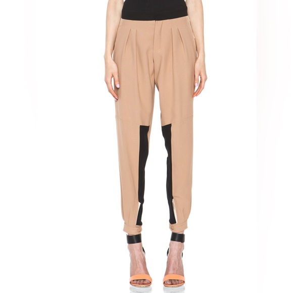 Chloe Colorblock Silk Pant - Picture 1 of 8